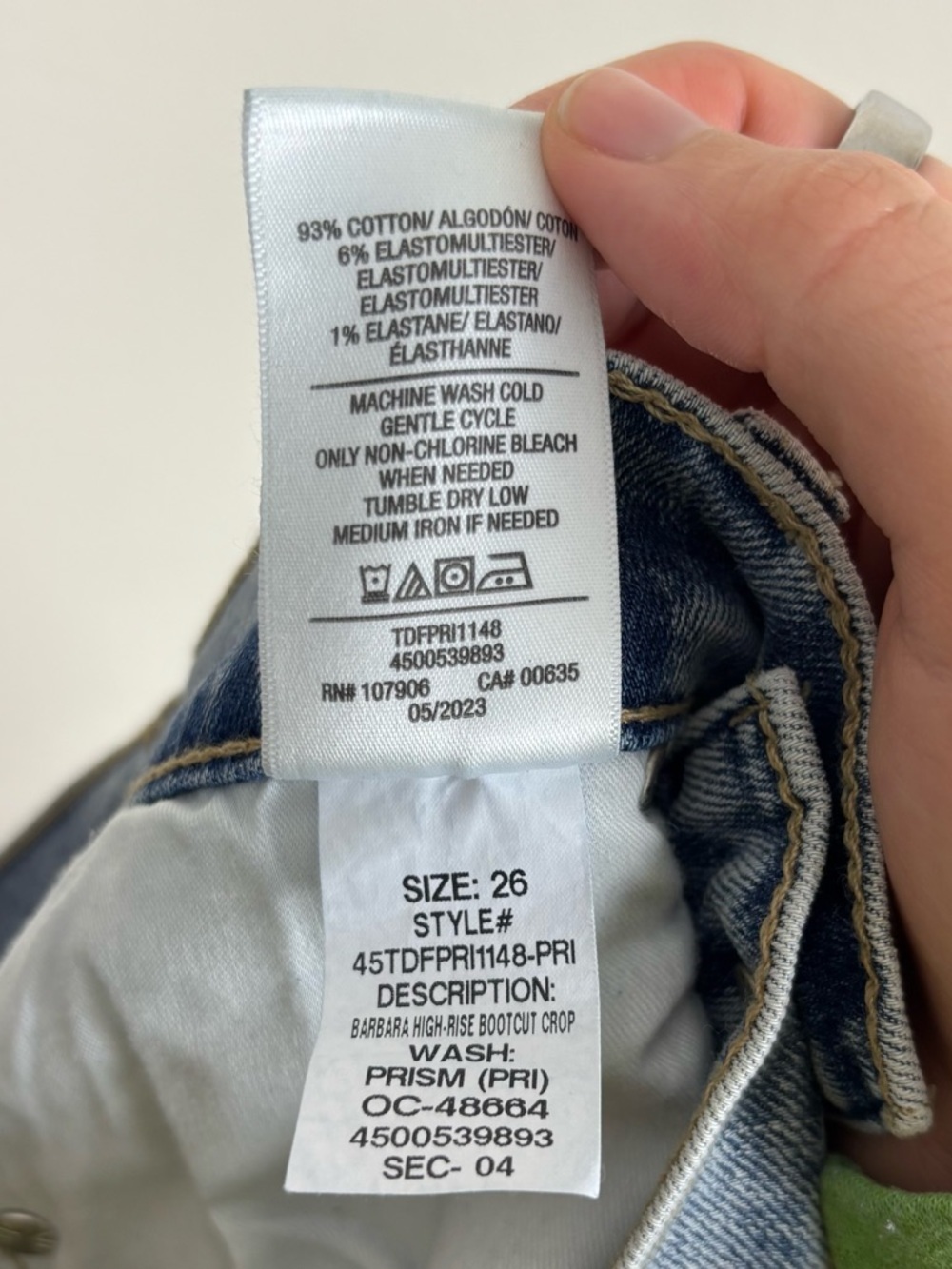 Hudson Barbara High Rise Bootcut Crop Jean Size 26 In Light Indigo Prism Blue - Picture 8 of 8
